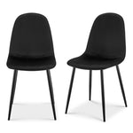 Ron Dining Chair - Black Velvet - Bargainia.com - 5056536130020