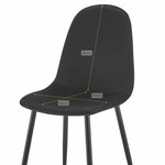 Ron Dining Chair - Black Velvet - Bargainia.com - 5056536130082