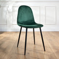 Ron Dining Chair - Emerald Green Velvet - Bargainia.com - 