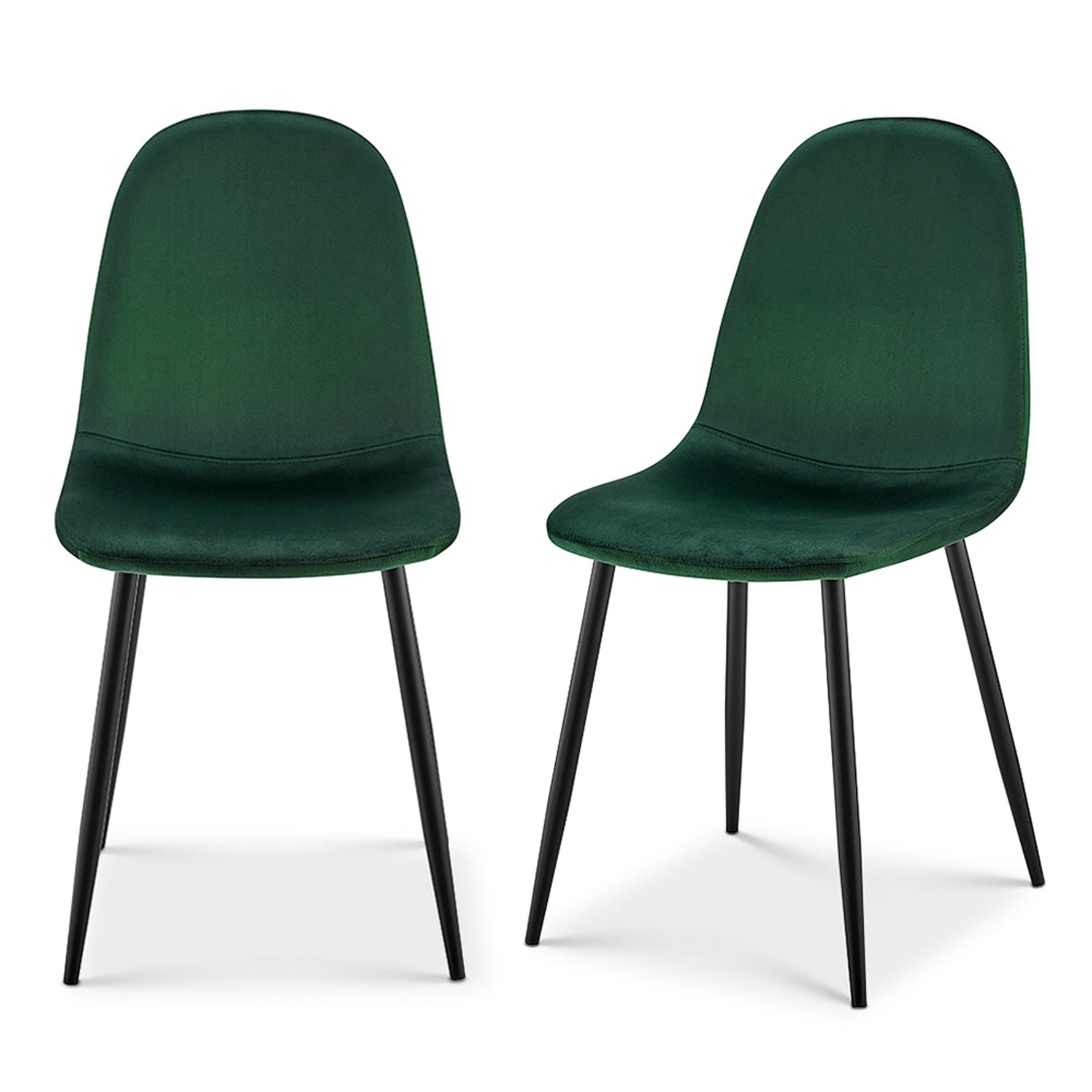 Ron Dining Chair - Emerald Green Velvet - Bargainia.com - 