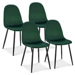 Ron Dining Chair - Emerald Green Velvet - Bargainia.com - 