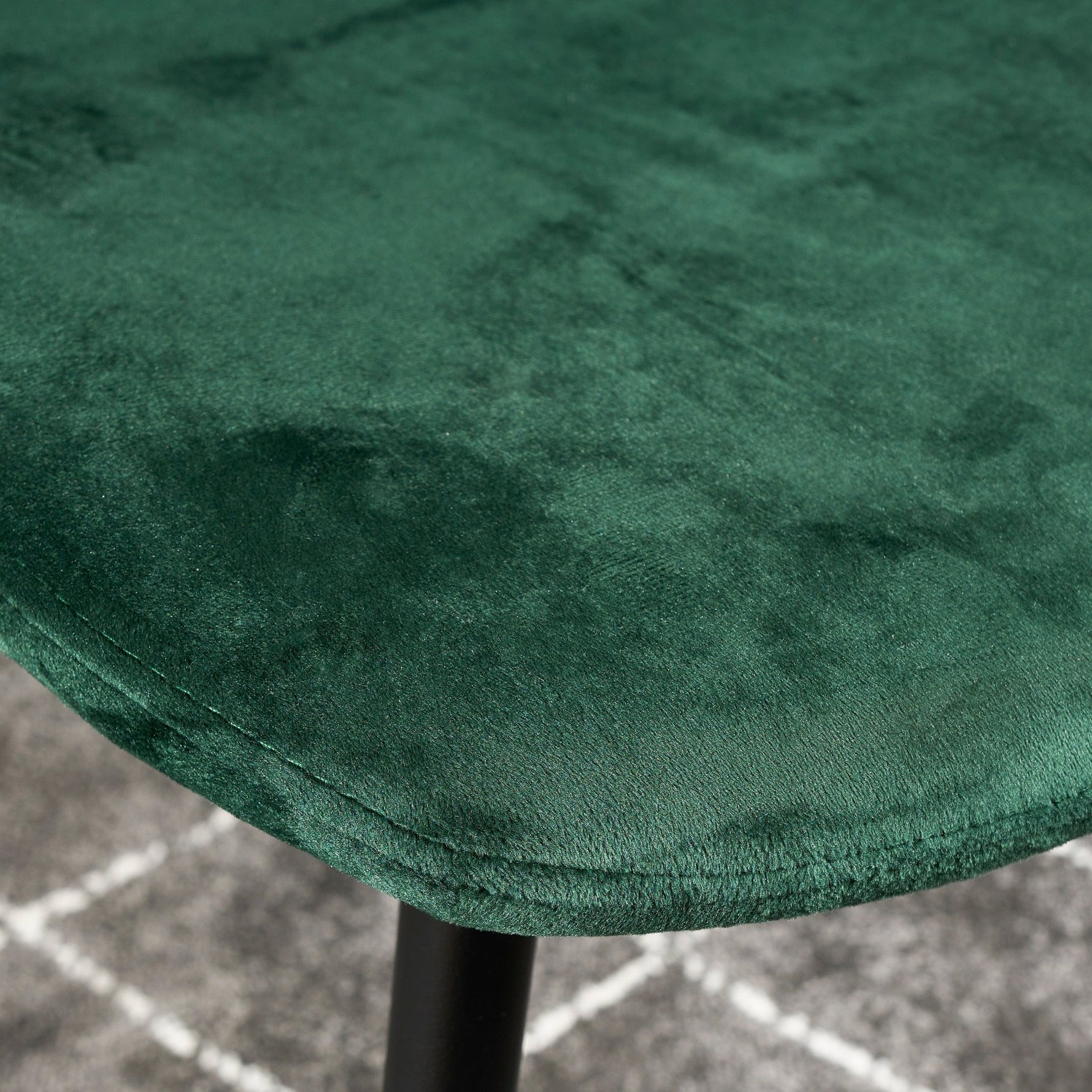 Ron Dining Chair - Emerald Green Velvet - Bargainia.com - 