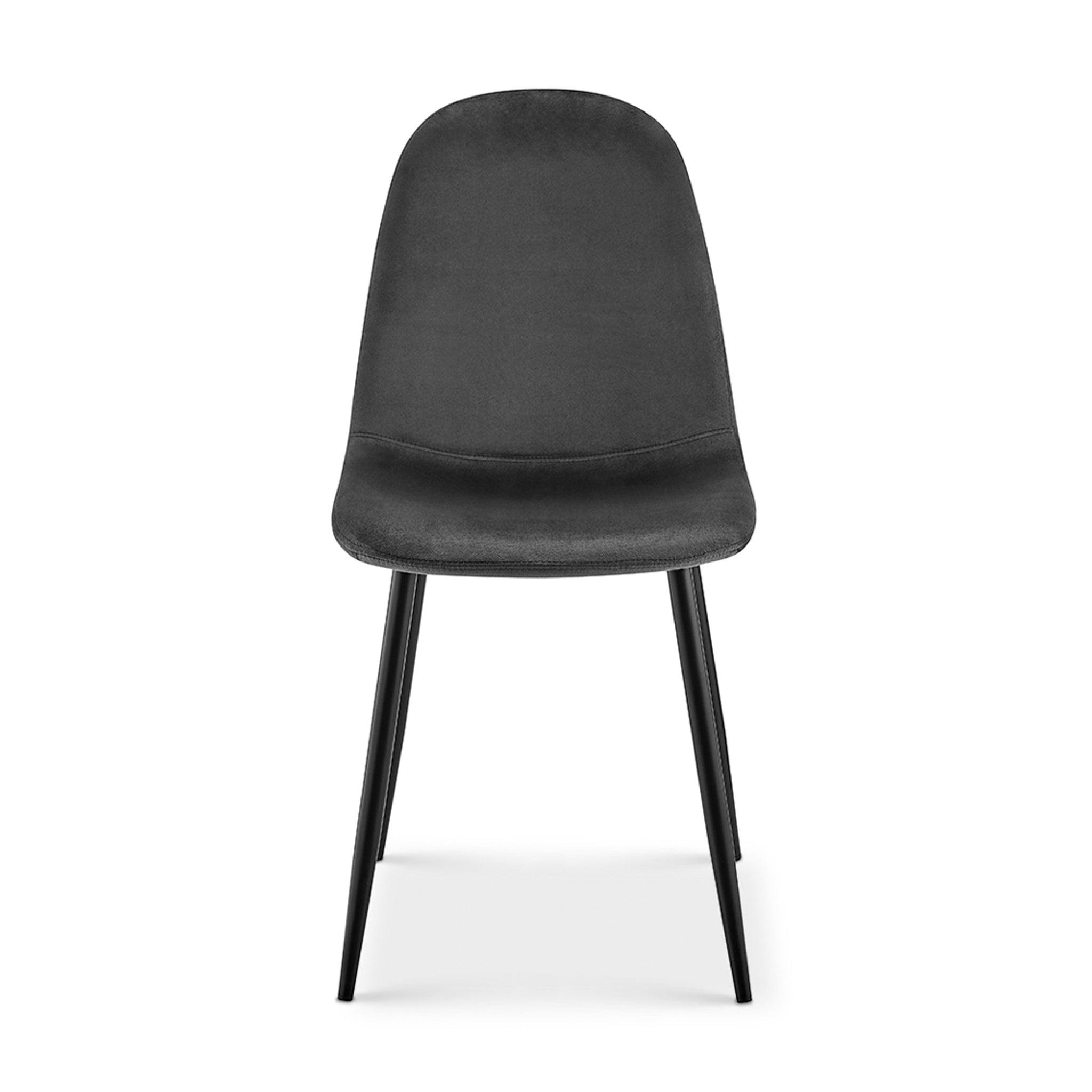 Ron Dining Chair - Grey Velvet Clearance