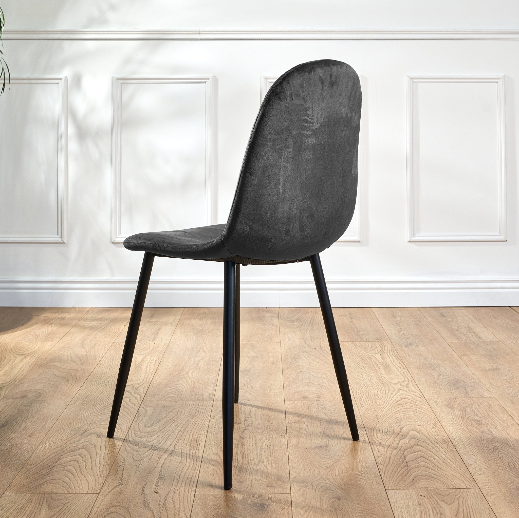 Ron Dining Chair - Grey Velvet Clearance