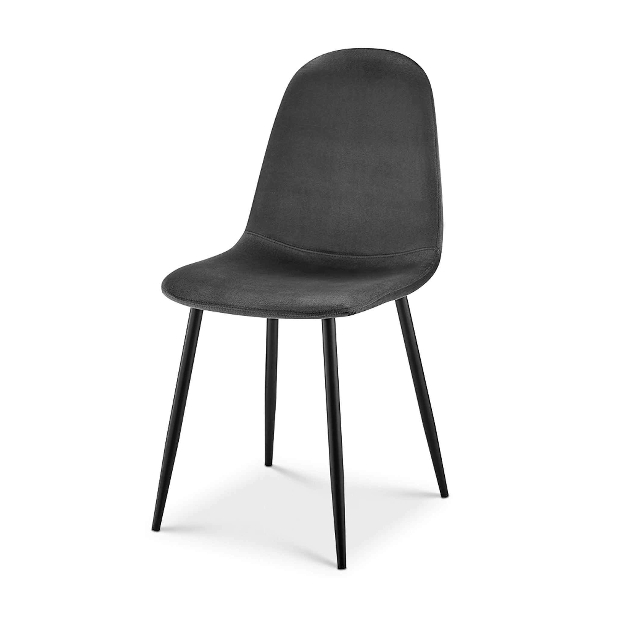 Ron Dining Chair - Grey Velvet Clearance