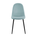 Ron Dining Chair - Velvet Blue - Bargainia.com - 