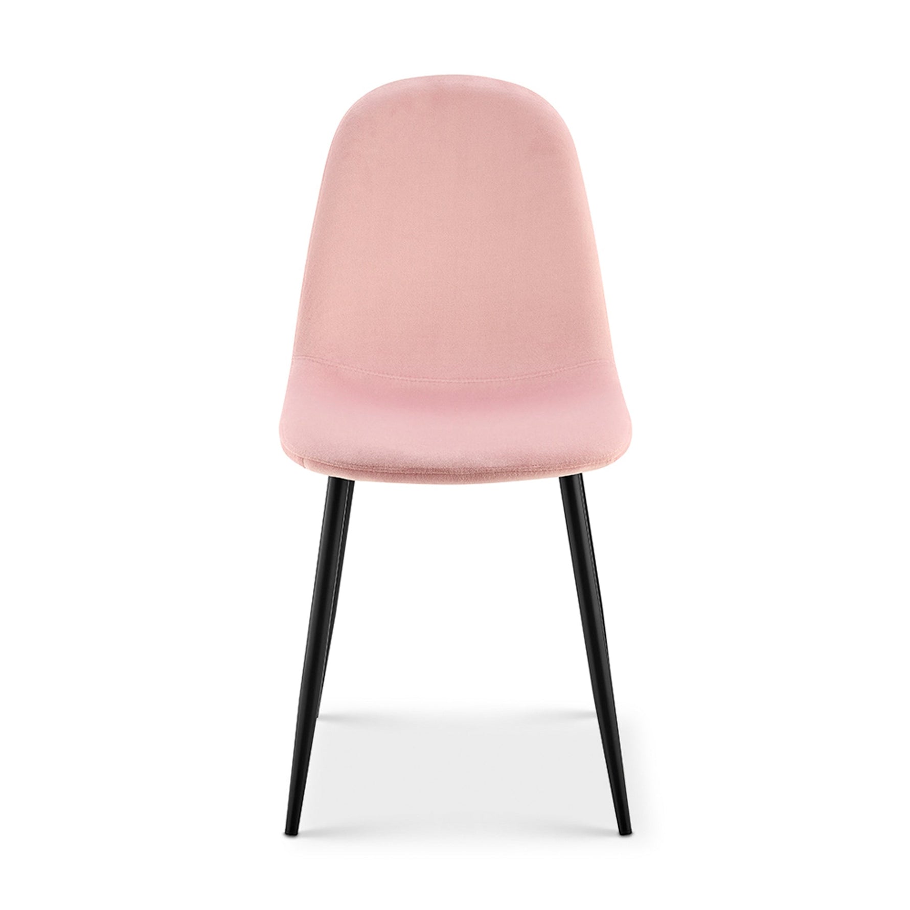 Ron Dining Chair - Velvet Pink - Bargainia.com - 