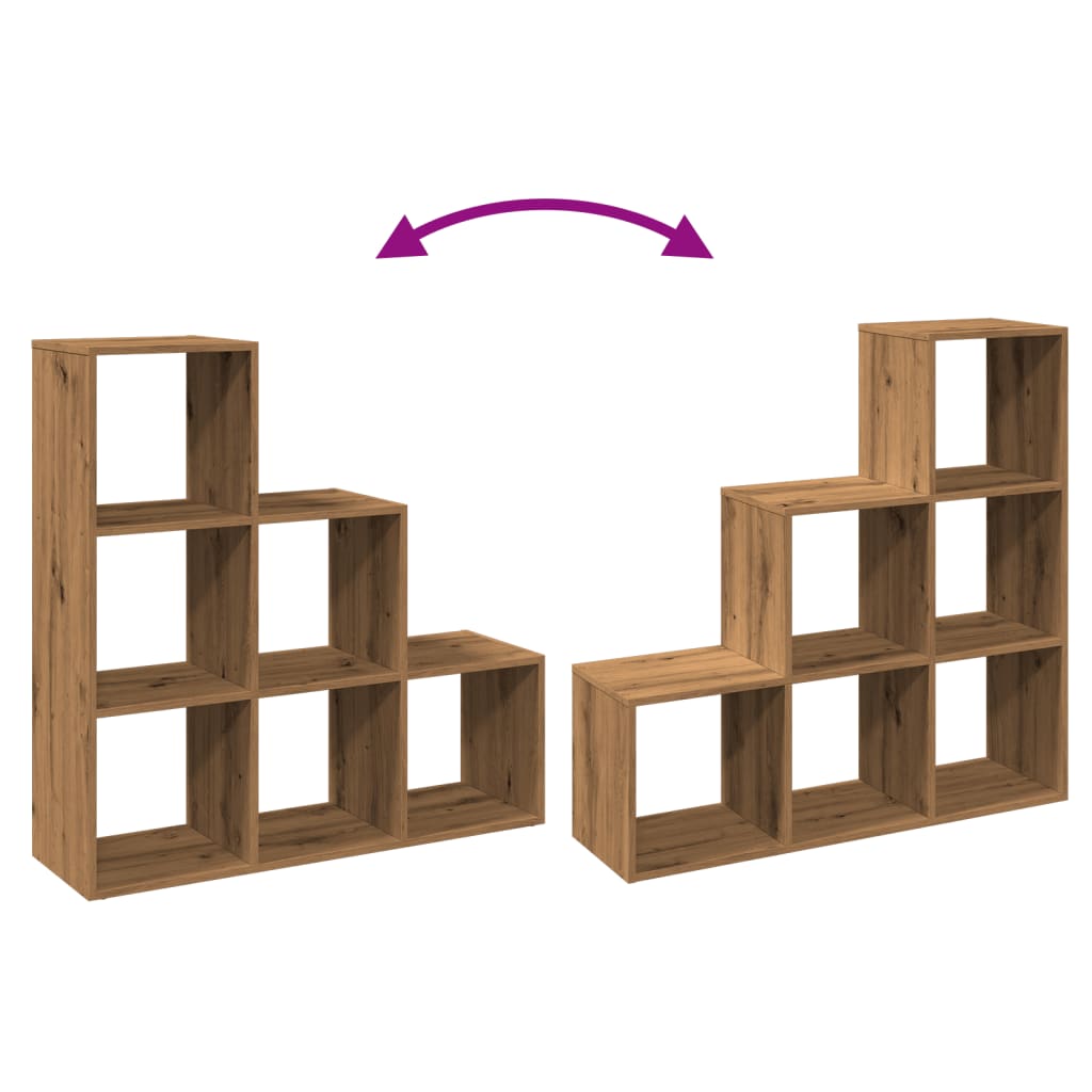 Room Divider Bookcase 3 - Tier Artisan Oak 99x29x99 cm Engineered Wood - Bargainia.com - 8721158500076 - 857966