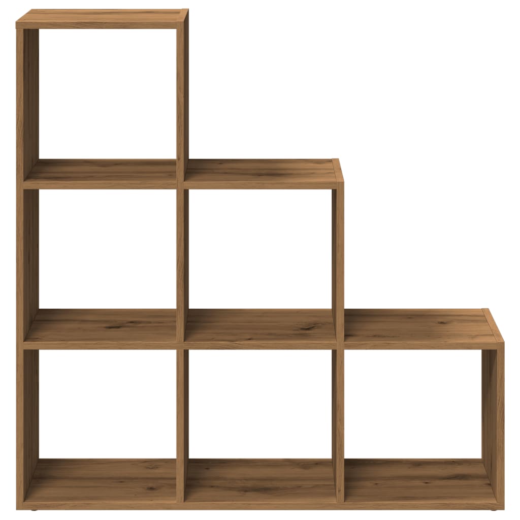 Room Divider Bookcase 3 - Tier Artisan Oak 99x29x99 cm Engineered Wood - Bargainia.com - 8721158500076 - 857966