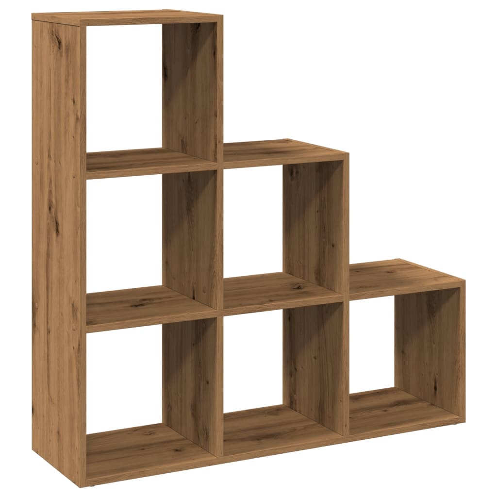 Room Divider Bookcase 3 - Tier Artisan Oak 99x29x99 cm Engineered Wood - Bargainia.com - 8721158500076 - 857966
