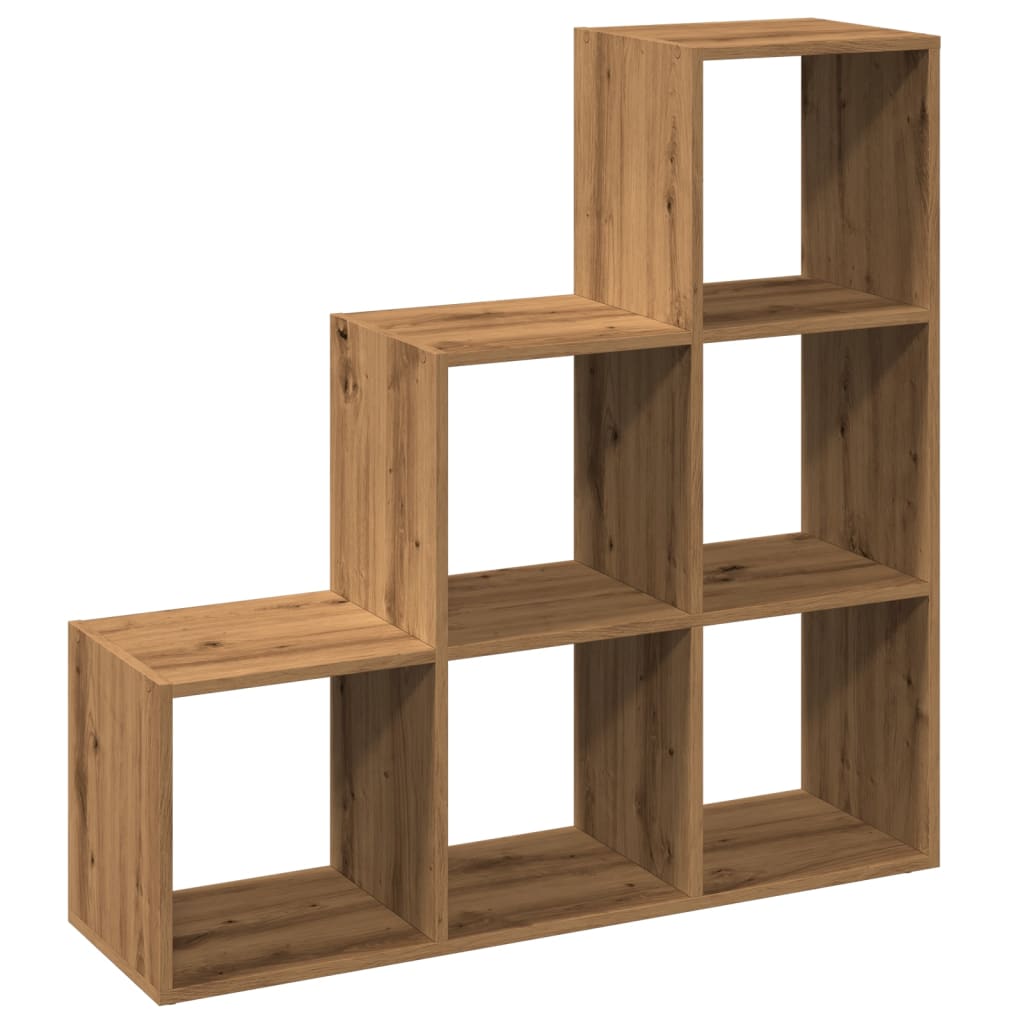 Room Divider Bookcase 3 - Tier Artisan Oak 99x29x99 cm Engineered Wood - Bargainia.com - 8721158500076 - 857966