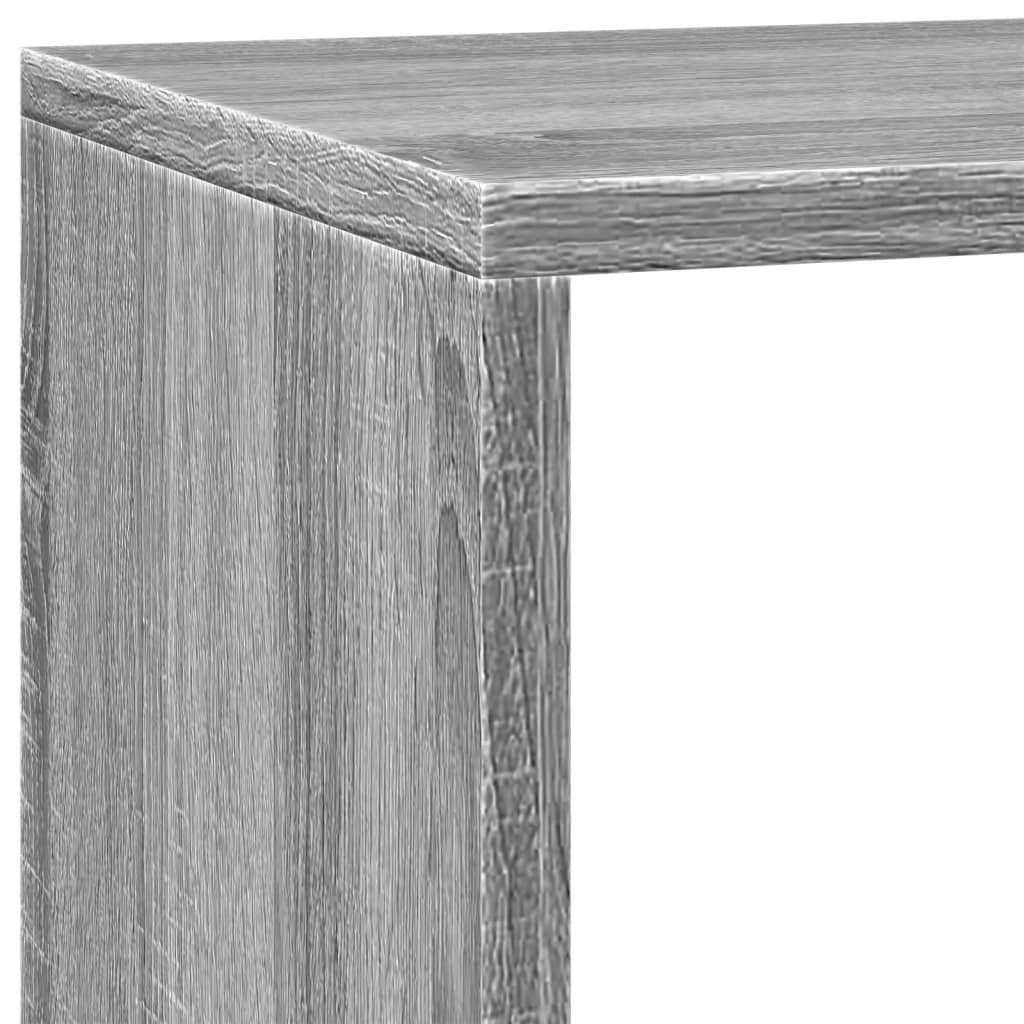Room Divider Bookcase 3 - Tier Grey Sonoma 137.5x29x103.5 cm Engineered Wood - Bargainia.com - 