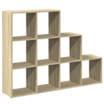 Room Divider Bookcase 3 - Tier Sonoma Oak 137.5x29x103.5 cm Engineered Wood - Bargainia.com - 