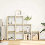 Room Divider Bookcase 3 - Tier Sonoma Oak 137.5x29x103.5 cm Engineered Wood - Bargainia.com - 