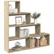 Room Divider Bookcase 4 - Tier Sonoma Oak 143.5x29x143.5 cm Engineered Wood - Bargainia.com - 8721158500373 - 857996