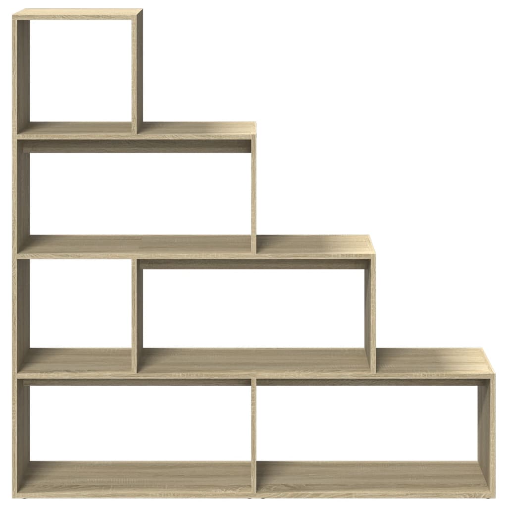 Room Divider Bookcase 4 - Tier Sonoma Oak 143.5x29x143.5 cm Engineered Wood - Bargainia.com - 8721158500373 - 857996
