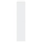 Room Divider Bookcase 4 - Tier White 131.5x29x131.5 cm Engineered Wood - Bargainia.com - 