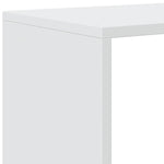 Room Divider Bookcase 4 - Tier White 131.5x29x131.5 cm Engineered Wood - Bargainia.com - 