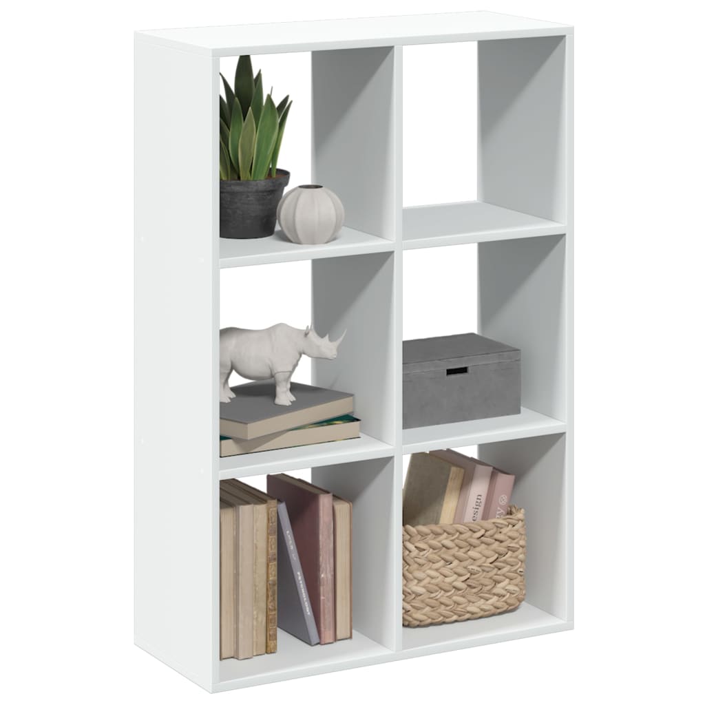 Room Divider Bookcase White 69.5x29x103.5 cm Engineered Wood - Bargainia.com - 8721158500533 - 858012