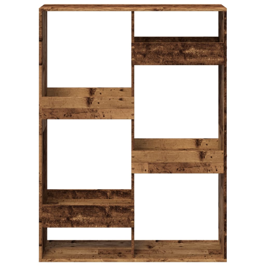 Room Divider Old Wood 100x33x135 cm Engineered Wood - Bargainia.com - 