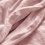 Rose Pink Teddy Fleece Duvet & Two Pillow Covers Set Super Soft - Hibernate Cosy Collection - Bargainia.com - 
