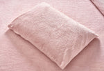 Rose Pink Teddy Fleece Duvet & Two Pillow Covers Set Super Soft - Hibernate Cosy Collection - Bargainia.com - 