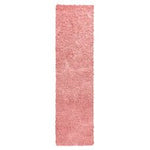 Rose Pink Thick Shaggy Rug - California - Bargainia.com - 