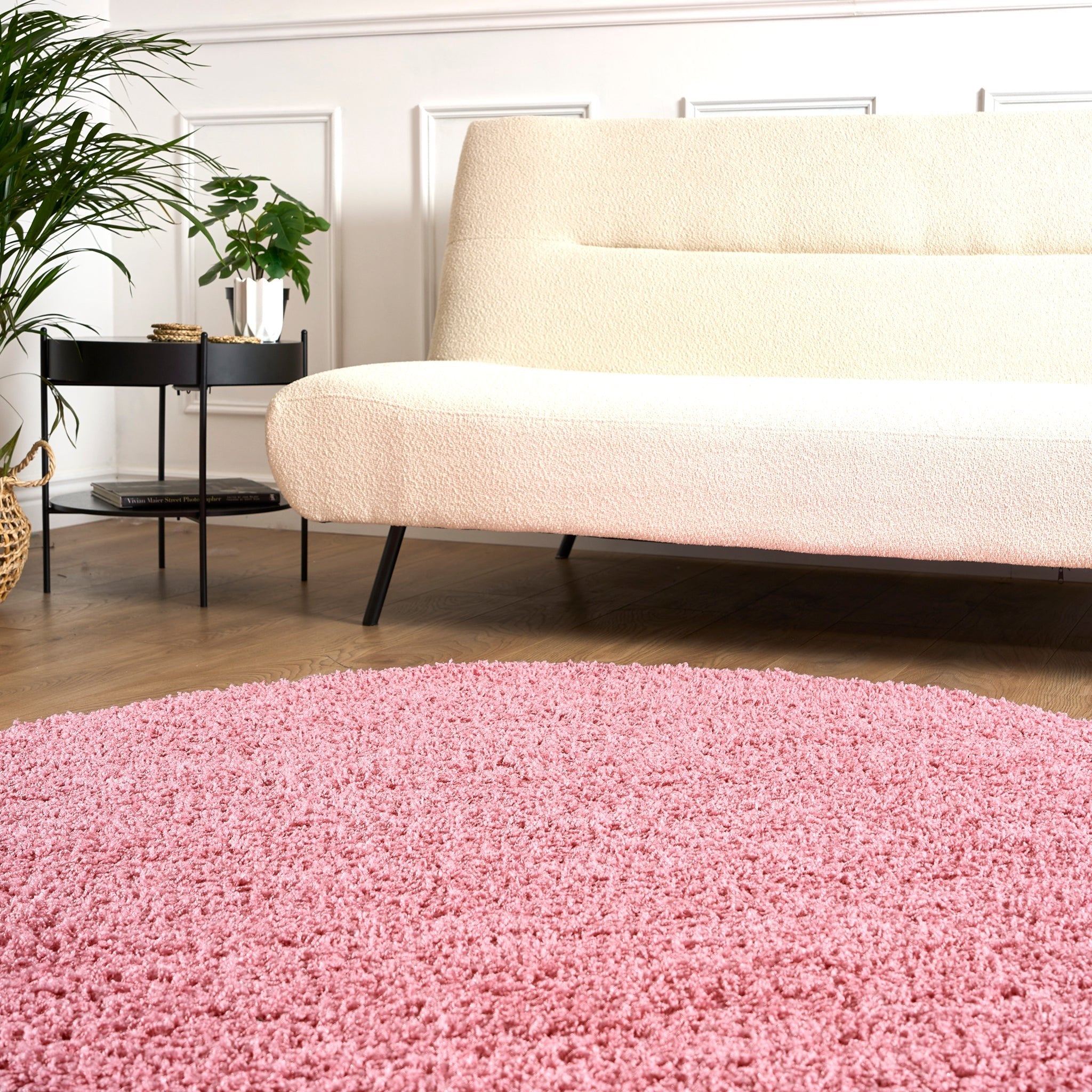 Rose Pink Thick Shaggy Rug - California Rugs Rug Masters