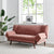 Rose Pink Velvet 3 Seater Sofa Bed - Mondaine - Bargainia.com - 