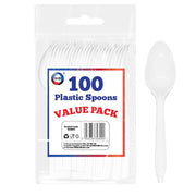 RoundHouse Plastic Teaspoons - 100PK Drinks Partner