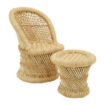 Rowan Childrens Natural Chair And Stool - Bargainia.com - 5018705497365