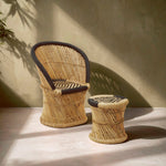 Rowan Natural And Black Chair And Stool - Bargainia.com - 5018705497358