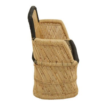 Rowan Two Seater Natural And Black Sofa - Bargainia.com - 