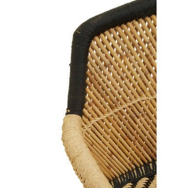 Rowan Two Seater Natural And Black Sofa - Bargainia.com - 