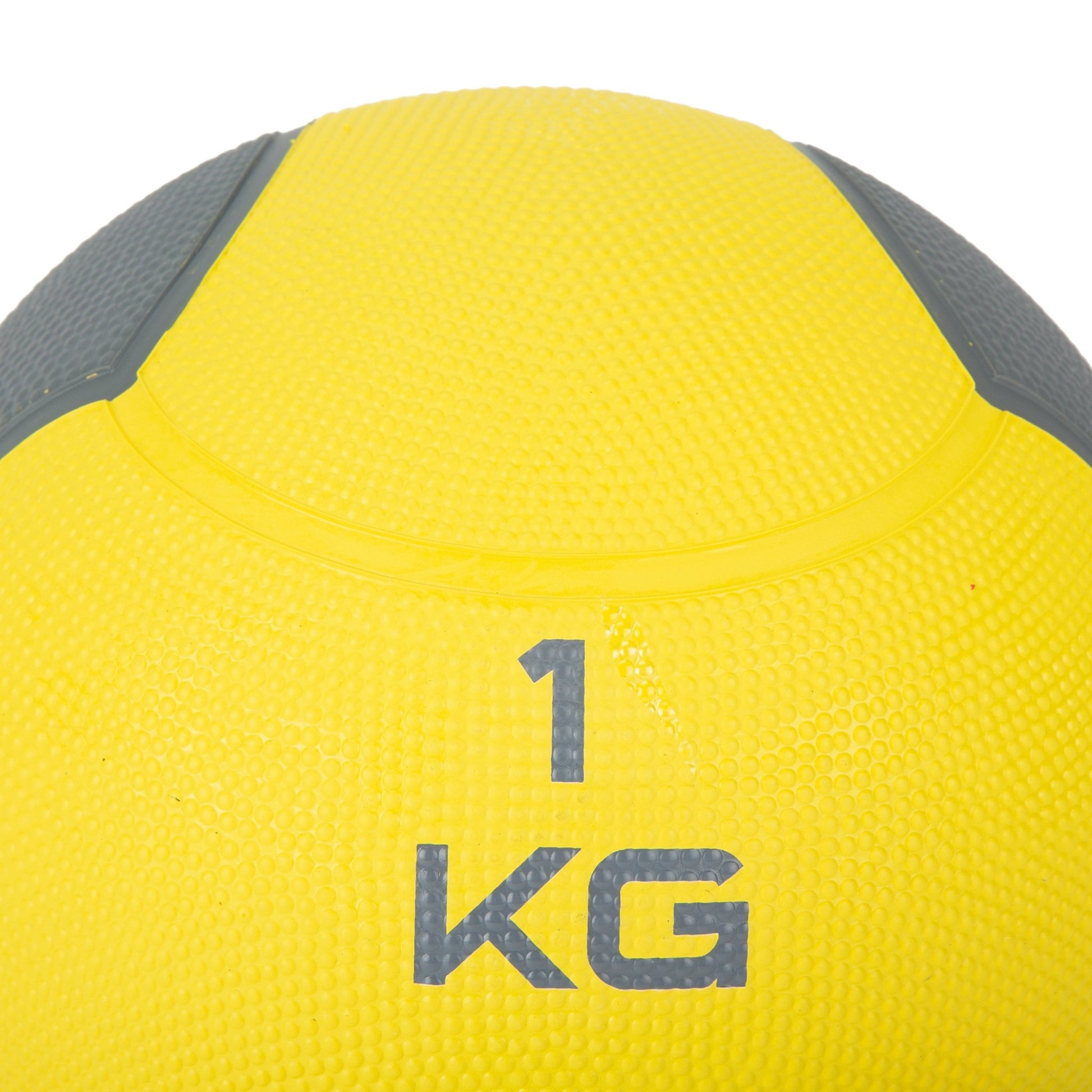 Rubber Medicine Ball - 1KG - Bargainia.com -  - LVPS-LS3006F-01-YLW