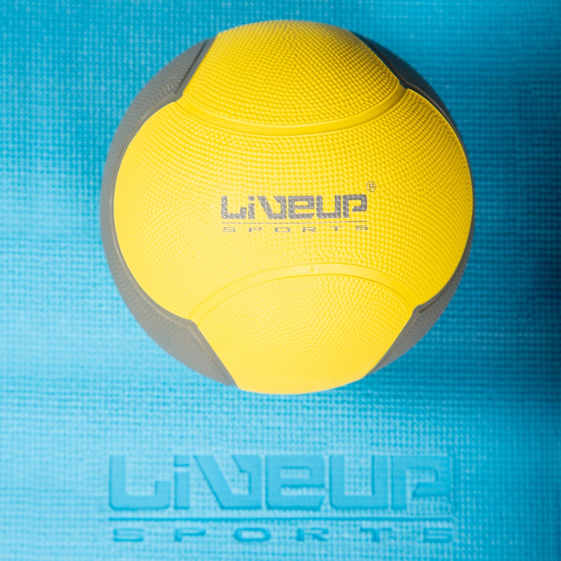 Rubber Medicine Ball - 1KG - Bargainia.com -  - LVPS-LS3006F-01-YLW