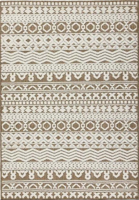 Rustic Rug Geometric Design - Bargainia.com - 5026134639133 - ATLASG_COFFEE_120X170