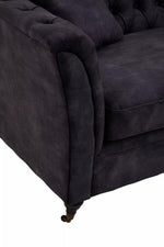 Sabrina Three Seat Grey Velvet Sofa - Bargainia.com - 