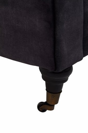 Sabrina Three Seat Grey Velvet Sofa - Bargainia.com - 