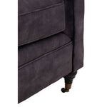 Sabrina Two Seat Grey Velvet Sofa - Bargainia.com - 