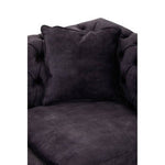 Sabrina Two Seat Grey Velvet Sofa - Bargainia.com - 