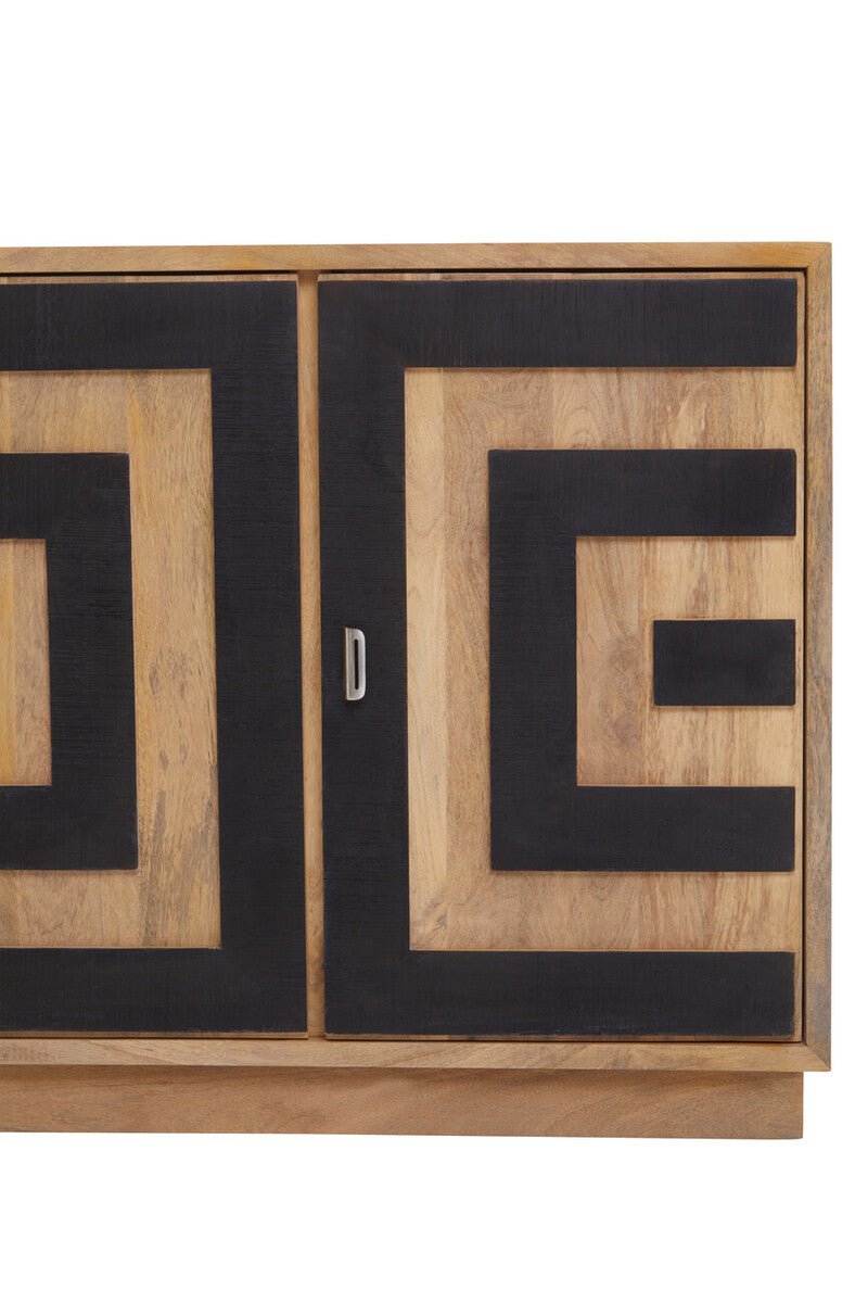 Salem 4 Door Mango Wood Sideboard - Bargainia.com - 5018705983547