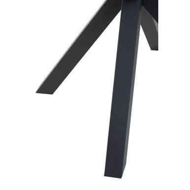 Salford Round Dining Table With Black Metal Legs - Bargainia.com - 5018705947419