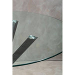 Salford Round Dining Table With Black Metal Legs - Bargainia.com - 5018705947419