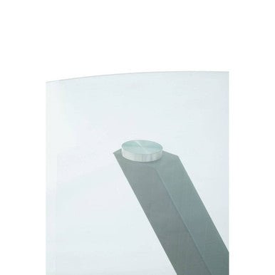 Salford Round Dining Table With Grey Metal Legs - Bargainia.com - 5018705947402