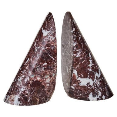Salmo Set Of Two Red Marble Bookends - Bargainia.com - 5018705995762