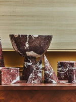 Salmo Set Of Two Red Marble Bookends - Bargainia.com - 5018705995762