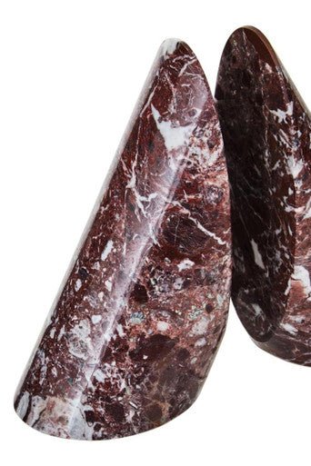 Salmo Set Of Two Red Marble Bookends - Bargainia.com - 5018705995762