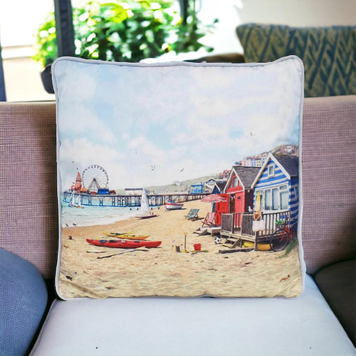 Sandy Bay Filled Decorative Throw Scatter Cushion - 43 x 43cm Cushions Clearance Single Cushion
