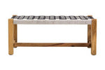 Satna Black And White Jute Bench - Bargainia.com - 5063227013647